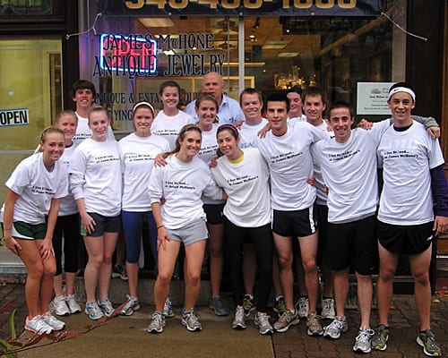 The JMU Club Cross Country team