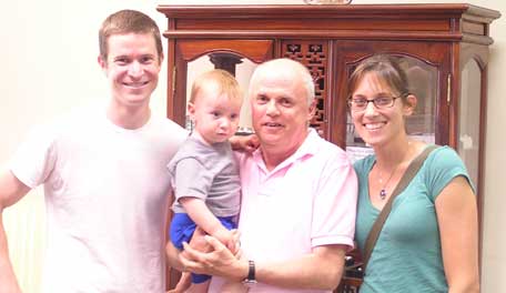 James with Peter, Christy, and Elliot Norment