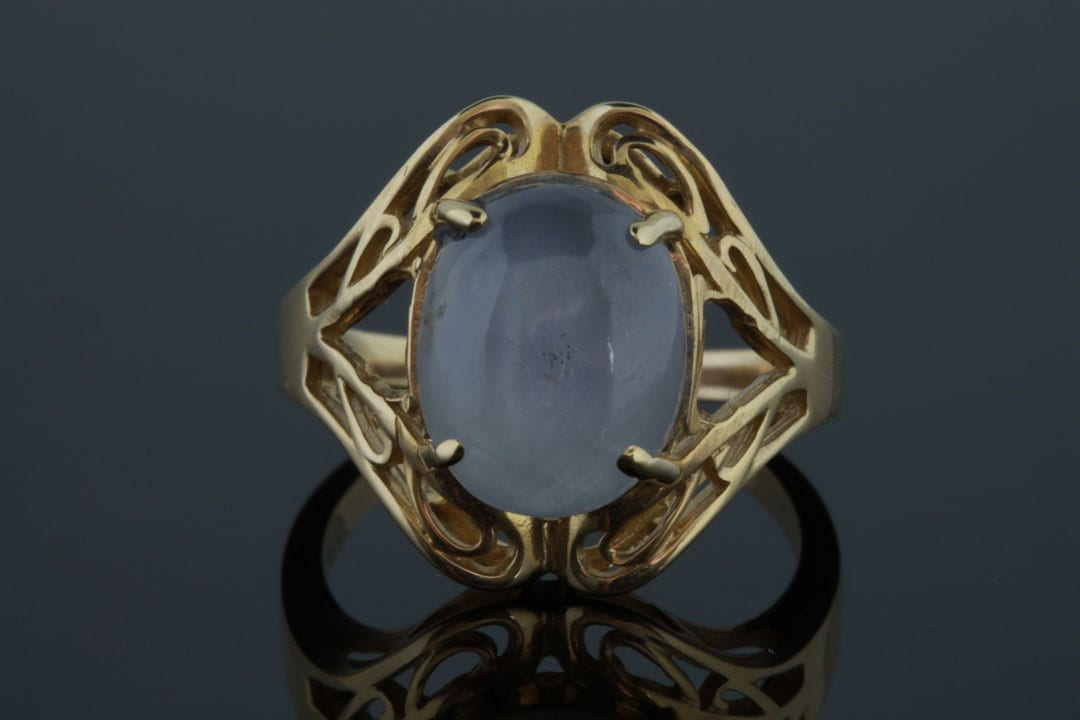 Gray star on sale sapphire ring