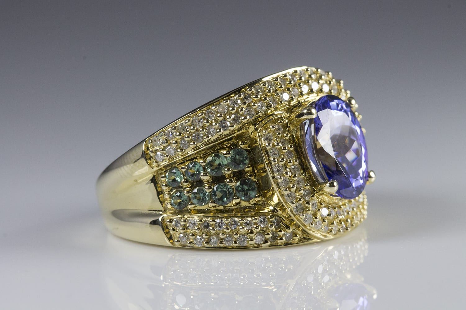 Alexandrite and tanzanite ring deals