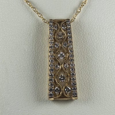 Diamond James Mchone Jewelry - Diamond Ladder Pendant Necklace Diamond James Mchone Jewelry - Diamond Ladder Pendant Necklace